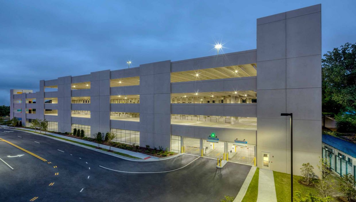 USAA parking usaa parking garage exterior view